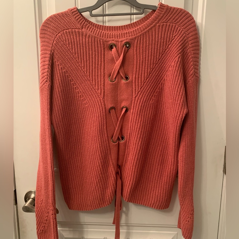 Lucky brand sweater with ties in back